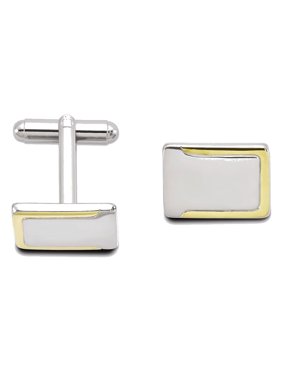 Silver-tone and Gold-tone Cuff Links