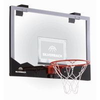 Silverback 23" LED Light-Up Over the Door Mini Basketball Hoop Includes Mini Basketball and Air Pump