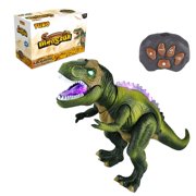 Tuko Jurassic World Dinosaur Toys LED Light Up Walking and Roaring Realistic T Rex Dinosaur Toys for 3-12 Years Old Boys and Girls