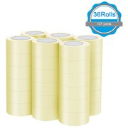 36 Rolls Clear Packing Tape Industrial Packaging Tapes 107 Yards Per Roll Ultra-High Strength Heavy-Duty Sealing Adh