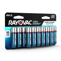 Rayovac High Energy Alkaline, AA Batteries, 16 Count