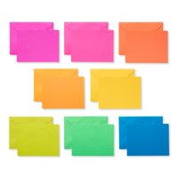American Greetings Neon Rainbow Blank Note Cards, 100-Count, Envelopes Included