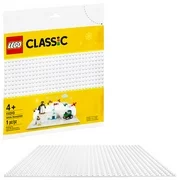 LEGO Classic White Baseplate 11010 Creative Toy for Open-Ended Imaginative Play