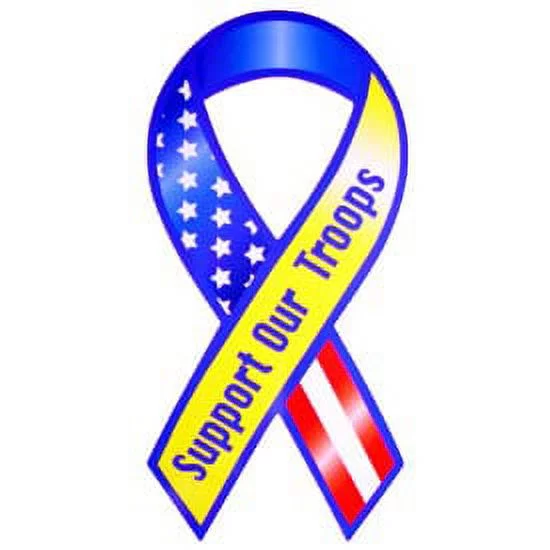 2pcs Support Our Troops - Yellow Ribbon Magnet - USA SELLER/FREE WORLDWIDE S/H