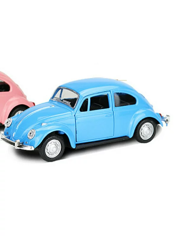 Vintage Beetle Diecast Pull Back Car Model Toy for Children Gift Decor Cute