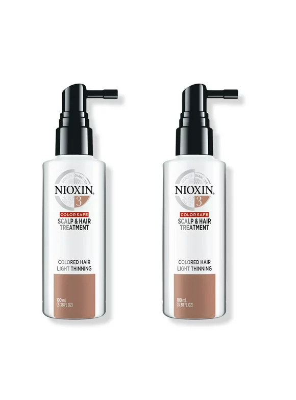 Nioxin System 3 Scalp & Hair Treatment for Light Thinning Colored Hair, 3.38oz  (Pack of 2)
