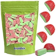 Fruidles Watermelon Gummi Slices Candy, Delicious Sugar Coated Fruit Flavors Gummies (Half-Pound)