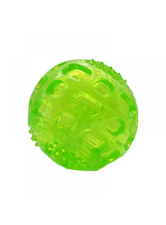 Clearance! 3.0 Inch Durable Pet Dog Balls Toys Rubber Squeak Dog Ball Indestructible Dog Toy Ball Interactive Toy