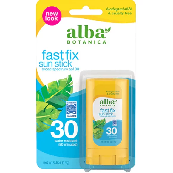 Alba Botanica Fast Fix Sun Stick SPF30 0.5 oz Pack of 4