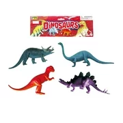 Mozlly Realistic Dinosaur Action Figure 12 Dinosaur Assorted Large Vinyl - Jurassic Stegosaurus Triceratops Brachiosaurus T-Rex - Dinosaurs for Toddler Boys, Kids, Children-Styles May Vary (4pc Set)