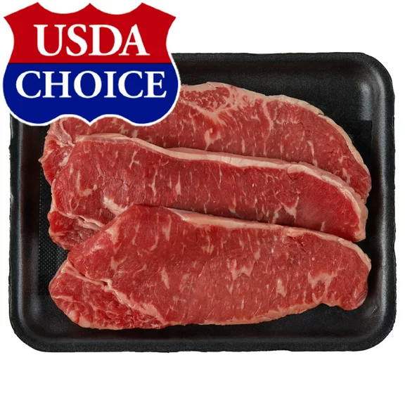 Beef Choice Angus New York Strip Steak Thin, 0.54 - 1.56 lb