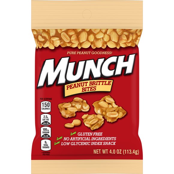 Munch Peanut Brittle Bites - 4.0 oz Bag