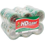 Duck HD Clear 1.88 In. x 54.6 Yd. Packing Tape, Clear, 24-Count