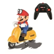 Carrera RC 1:18 Scale 2.4GHz Radio Remote Control Super Mario Odyssey Scooter - Mario w/ Longlife LiFePo4 Rechargeable Battery