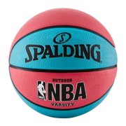 Spalding NBA Varsity 29.5" Basketball - Neon Blue/Salmon