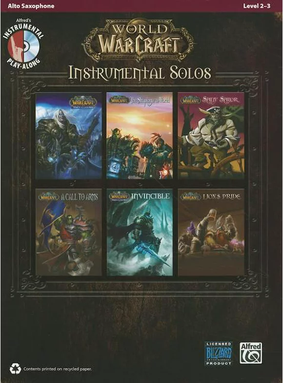 Pop Instrumental Solos: World of Warcraft Instrumental Solos: Alto Sax, Book & CD (Paperback)