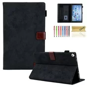 Kindle Fire HD 8 Case - Dteck Folio PU Leather Smart Case Cover with Auto Wake/Sleep & Card Slots, for All-New Kindle Fire HD 8" (8th Generation 2018 /6th Generation 2016/7th Generation 2017), Black
