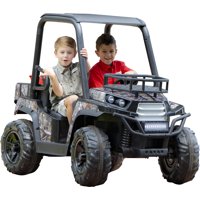 Realtree 24 Volt UTV Powered Ride-On Toy For Kids by Dynacraft with Custom Realtree Graphics and Working Headlights