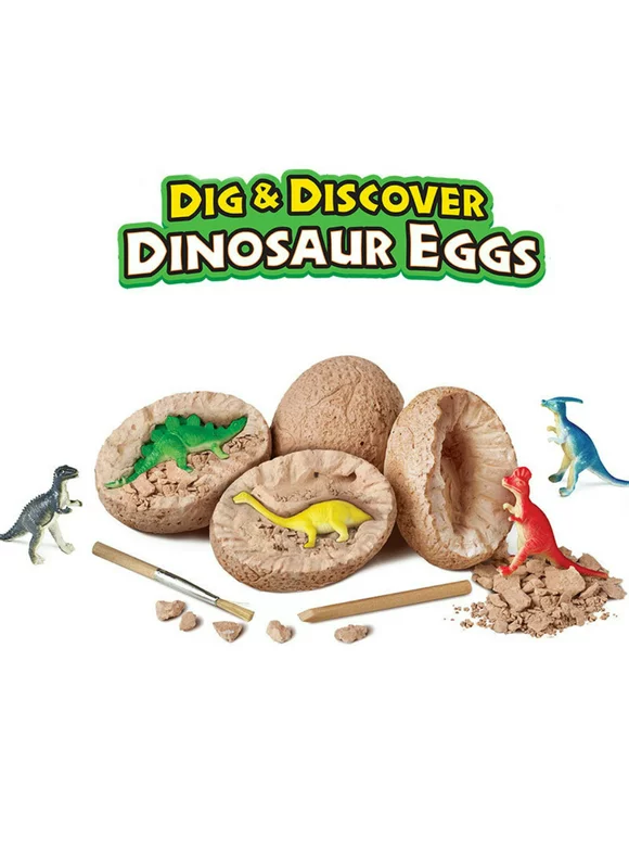 Dinosaur Toys, Dino Egg Dig Kit Kids Gifts - Easter Archaeology Science STEM Toys Technology Gifts for Boys Girls Toys (1 Pcs)
