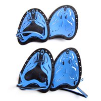 1 Pair Swimming Paddles Hand Professional Beginner Training Paddle Aquatic Gloves with Adjustable Strap Diving Hand Wedded Fitness Equipment for Adult and Kids