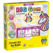 Creativity for Kids Big Gem Diamond Painting Kit - Magical Diamond Art Stickers (12) and Suncatchers (2) - 1000+ Diamond Gems