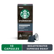 Starbucks by Nespresso Original Line Capsules  Decaf Espresso Dark Roast  1 box (10 pods)