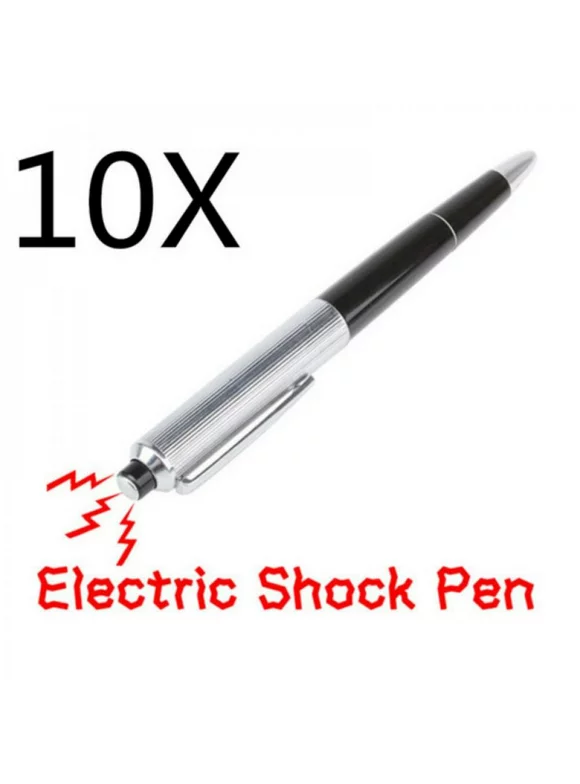 10PCS Electric Shock Pen Toy Utility Gadget Gag Joke Funny Prank Trick Novelty Friend's Best Gift