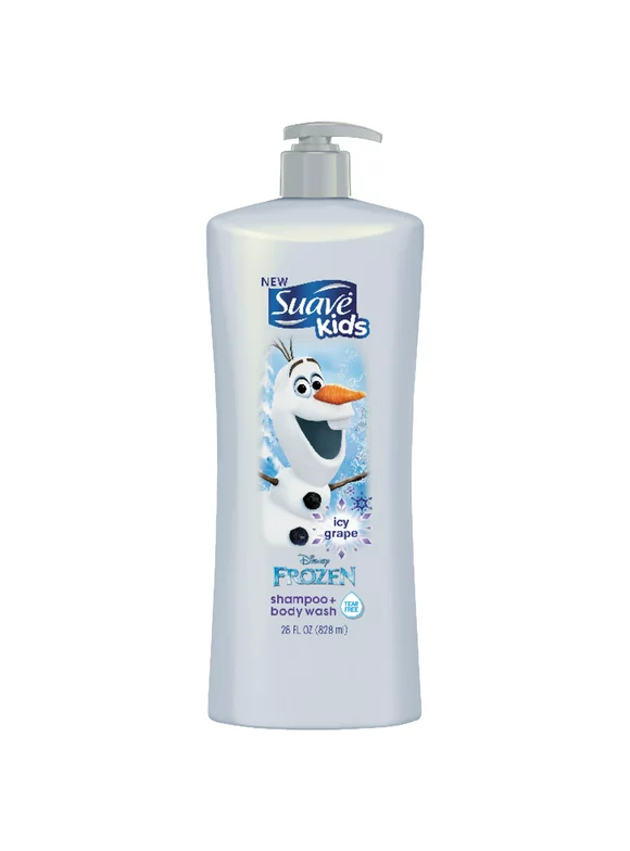 Suave Kids Disney Frozen Olaf Icy Grape Shampoo and Body Wash, 28 oz