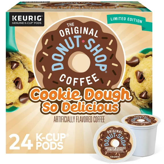 The Original Donut Shop, Cookie Dough Light Roast K-Cup Coffee Pods, 24 Count