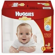 Huggies Little Snugglers Size 2 Pack-168 Mega Colossal Diapers