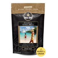 Boca Java Coastal Costa Rica Single Origin Whole Bean Coffee, Medium Roast, 8 oz. Bag, 100% Arabica, Roast to Order