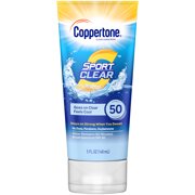 Coppertone Sport Clear SPF 50 Sunscreen Lotion, 5 Ounce