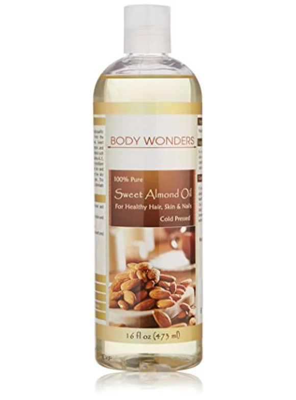 Body Wonders 100% Pure  Almond Oil  Cold-pressed SweetFor Healthy Hair, Skin & Nails may help strengthen dry, damaged hair and promote growth and shine.