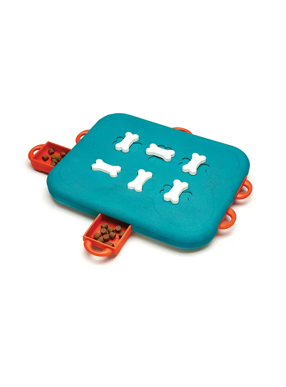 Outward Hound Casino Interactive Treat Puzzle Dog Toy, Turquoise, One-Size