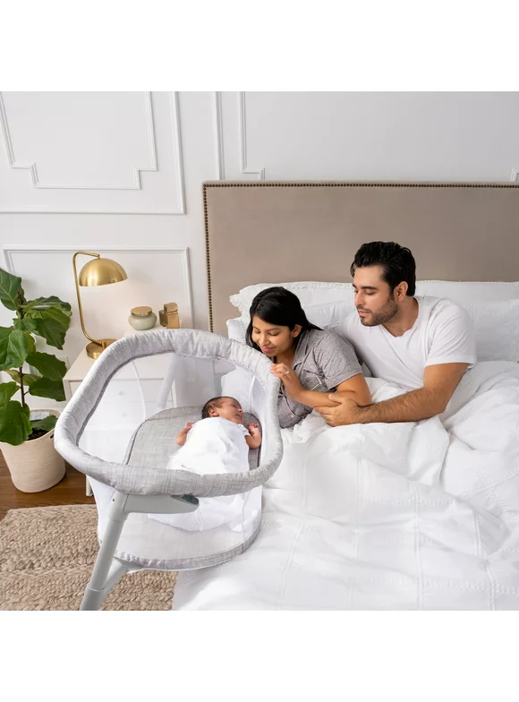 HALO BassiNest Flex - Baby Bassinet Bedside Sleeper - Portable Sleeping Crib