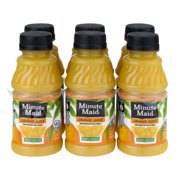 (4 Pack) Minute Maid 100% Juice, Orange, 10 Fl Oz, 6 Count