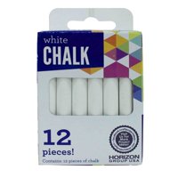 White Chalk by Horizon Group USA, 12 Chalk Pieces Total