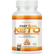 2-Pack Fast Burn Keto BHB Pills For Rapid Weight Loss - Burn Fat & Get Into Ketosis - 1 Bottle