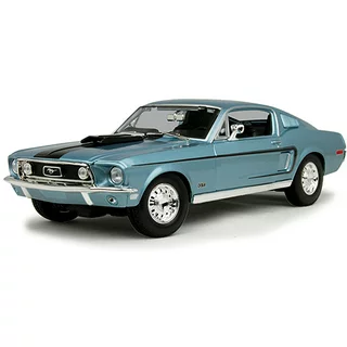 1968 Ford Mustang GT Cobra Jet - blue 1:18 Scale Diecast Replica Model