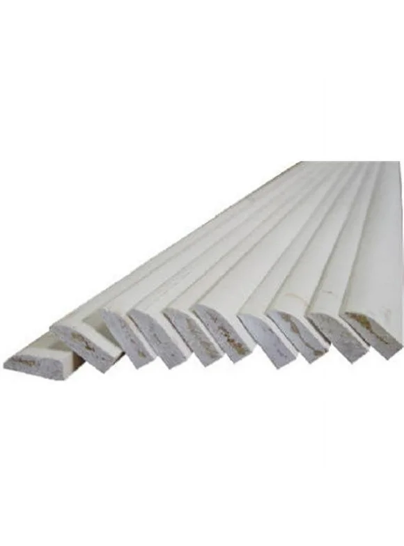 Alexandria Moulding 0W846-93084C1 Ranch Stop Solid Pine Molding- 0.43 x 1.38 in. x 7 ft. - Pack of 6