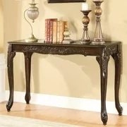 Furniture of America Alice Traditional Solid Wood Console Table in Dark Cherry