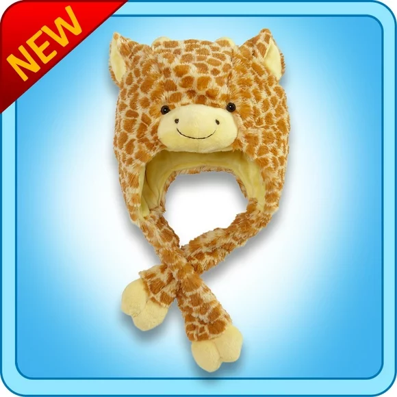 Authentic Pillow Pets Jolly Giraffe Hat Plush Toy Gift