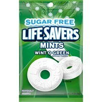 Life Savers Sugar Free Wint-O-Green Mints Hard Candy Bag, 2.75 Oz