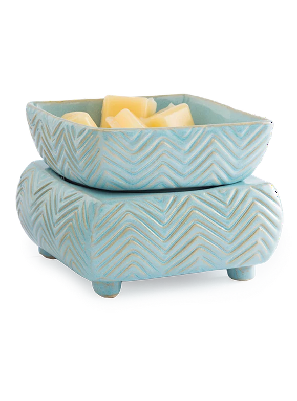 Chevron 2-In-1 Candle and Fragrance Warmer For Candles And Wax Melts from Candle Warmers Etc.