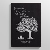 RedEnvelope Personalized Grow Old with Me Leather Wall Art - Available in 4 Colors