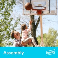 Portable Basketball Hoop Assembly by Handy
