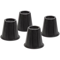 Honey Can Do 6" Round Bed Risers, Black