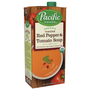 (2 Pack) Pacific Foods Creamy Roasted Red Pepper and Tomato Soup, 32 fl oz