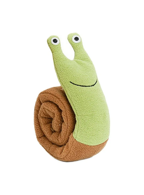 Hemousy Plush Doll Educational Sniffing Snail Toy for Pet
