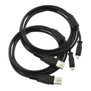 CyberTech 5' Feet USB Charging Cable for PlayStation 4, DualShock 4, and Controllers (2pcs)